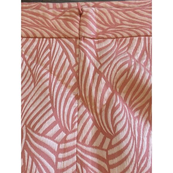 NWT Calvin Klein Women’s Plus 24W Pencil‎ Skirt Peach Fan Embroidered Design - Picture 14 of 15